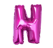 Balony i akcesoria - GoDan Balon foliowy litera N, 14", różowy FG-L35RN - miniaturka - grafika 1