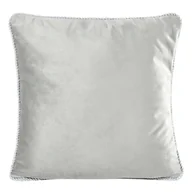 Poszewki na poduszki - Euro Firany Poszewka Velvetowa Fotyn 2 45 x 45 Srebrnobeżowy 1222954 - miniaturka - grafika 1