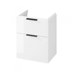 Cersanit City szafka 60 cm podumywalkowa wisząca biały połysk S584-017-DSM - Szafki łazienkowe - miniaturka - grafika 1