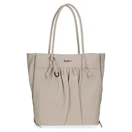 Torebki damskie - Pepe Jeans iria casual plecak, beżowy, 34x39x7 cms, torba na zakupy - miniaturka - grafika 1