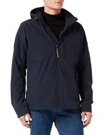 Kurtki męskie - camel active Męska kurtka softshell z odpinanym kapturem, granatowy, 56 - miniaturka - grafika 1