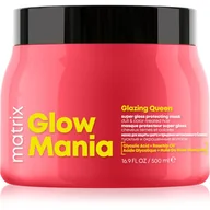 Maski do włosów - Matrix Glow Mania, maska nabłyszczająca do włosów koloryzowanych, 500ml - miniaturka - grafika 1