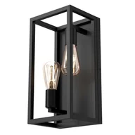 Lampy ścienne - Luminex Frame 6693 kinkiet lampa ścienna 2x60W E27 czarny - miniaturka - grafika 1