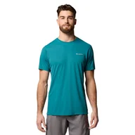 Koszulki sportowe męskie - Męska Koszulka z krótkim rękawem COLUMBIA ZERO RULES LIGHT SS CREW 2118501364 – Zielony - miniaturka - grafika 1