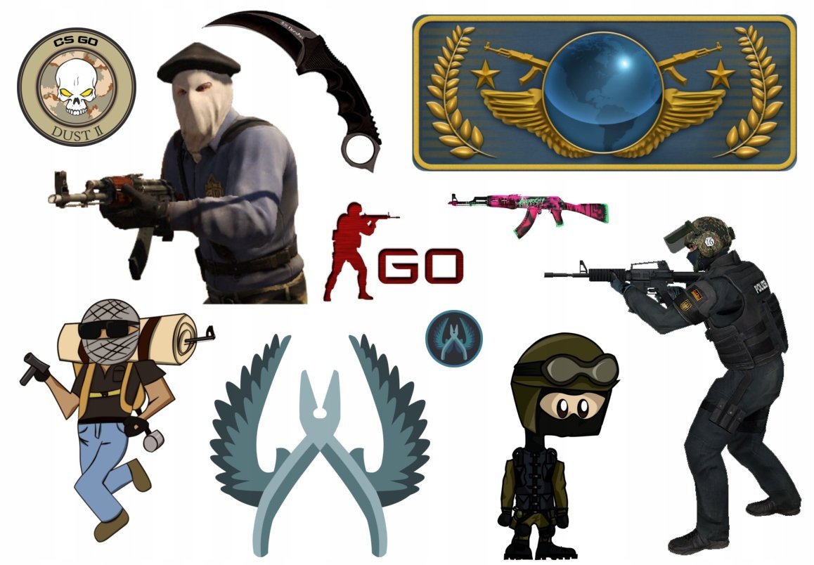 TATUAŻE ZMYWALNE DLA DZIECI GRY CS GO DUŻY WYBÓR WZORÓW