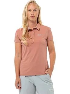 Jack Wolfskin Koszulka polo "Prelight Trail" w kolorze łososiowym - Koszulki i topy damskie - miniaturka - grafika 1