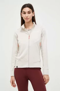 Bluzy damskie - Salewa bluza sportowa Puez Polarlite kolor beżowy gładka - grafika 1