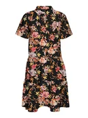 Sukienki - Vero Moda Sukienka "Jeanett" w kolorze czarnym ze wzorem - miniaturka - grafika 1