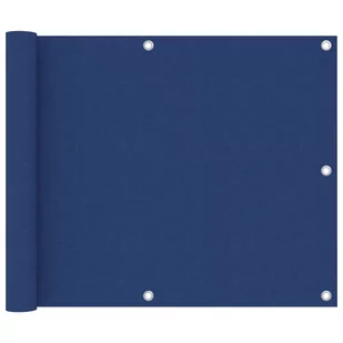 vidaXL Parawan balkonowy, niebieski, 75x500 cm, tkanina Oxford vidaXL - Parawany - miniaturka - grafika 1
