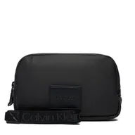 Torby męskie - Saszetka Calvin Klein Puffer Utility Zip Puch LV04D1114G Czarny - miniaturka - grafika 1