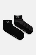 Skarpetki męskie - Calvin Klein skarpetki 2-pack męskie kolor czarny 701229434 - miniaturka - grafika 1