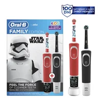 Szczoteczki do zębów dla dzieci - Braun Oral-B VITALITY 100 BLACK EDITION + KIDS STARWARS - miniaturka - grafika 1