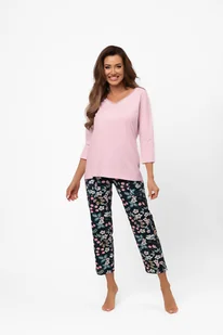 Piżama damska 3/4 rękaw, 7/8 spodnie Marisal - Italian Fashion - Piżamy damskie - miniaturka - grafika 1