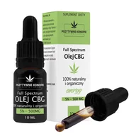 Suplementy naturalne - Pozytywne Konopie Olejek CBG 5%, 10 ml - miniaturka - grafika 1
