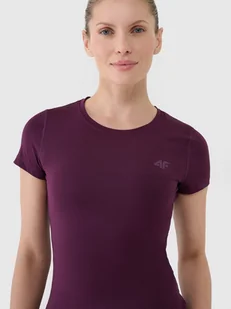 4F Koszulka damska treningowa szybkoschnąca 4FRSS25TFTSF1235-50S Fioletowy Roz. M - Koszulki i topy damskie - miniaturka - grafika 1