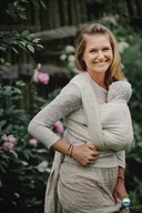 Chusty do noszenia dzieci - Little Frog Chusta żakardowa Little Frog - Summer Meadow 3,6 m - miniaturka - grafika 1