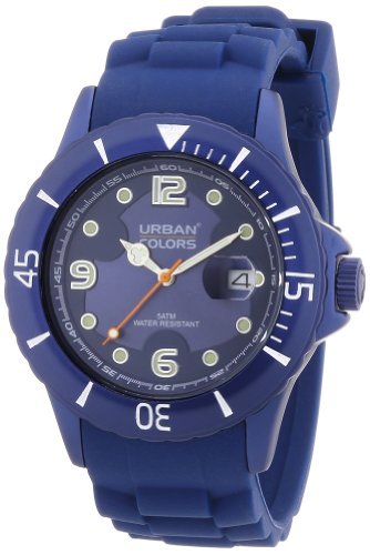 Urban Colors - 360295.08 - Zegarek mieszany - Analogowy kwarc - Igły świecące - Niebieski silikonowy pasek