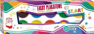 Majewski Farby plakatowe 12kol 20ml ST.ART MAJEWSKI - Farby i media malarskie - miniaturka - grafika 1