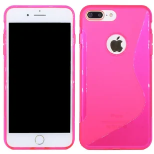 silikonowe etui ochronne na telefon komórkowy iPhone 8 Plus Różowy - Etui i futerały do telefonów - miniaturka - grafika 1