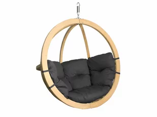 Fotel hamakowy drewniany, grafitowy Swing Chair Single (3) - Hamaki - miniaturka - grafika 1