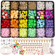 Prace ręczne dla dzieci - Zestaw do Robienia Bransoletek Biżuterii Koraliki Literki FR1004 / Frayda - miniaturka - grafika 1