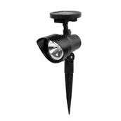 Lampy ogrodowe - Reflektor solarny LED 30 cm czarny - miniaturka - grafika 1