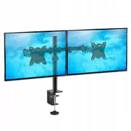 Uchwyty do monitorów - FN402 - Ergonomiczny uchwyt biurkowy do dwóch monitorów 10"-30" - miniaturka - grafika 1