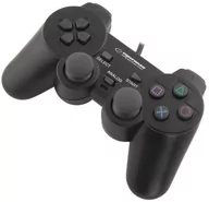 Kontrolery gier na PC - Esperanza Gamepad Esperanza EG106 PC PS2 PS3 kolor czarny) EG106 - miniaturka - grafika 1