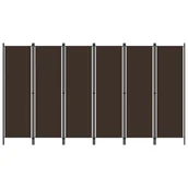 Parawany - Parawan 6-panelowy, brązowy, 300 x 180 cm - miniaturka - grafika 1