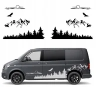 Akcesoria motoryzacyjne - Naklejki Na Samochód Campera Zestaw Las+góry 2szt. - miniaturka - grafika 1