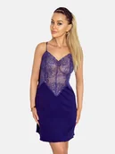 Bielizna nocna - Damska koszulka nocna elegancka fioletowy Eldar r.S - miniaturka - grafika 1