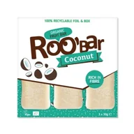 Batoniki - Bio wegańskie Batony kokosowe Raw bezglutenowe Prosty Skład 3 x 30 g Roobar - miniaturka - grafika 1