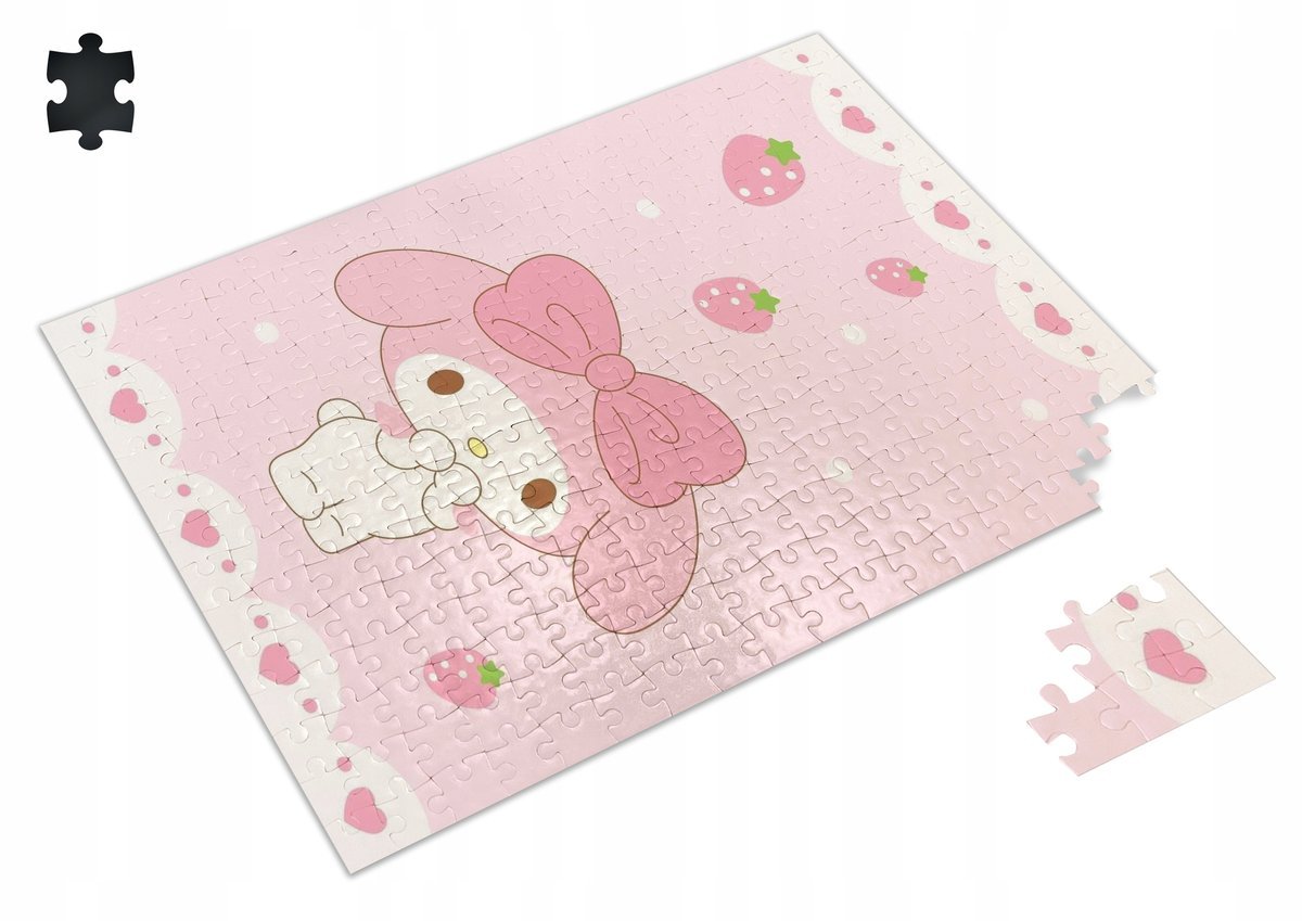Puzzle KUROMI HELLO KITTY Cinnamoroll A3 252 el z Nadrukiem + IMIĘ 60