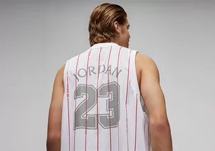 Nike Air Jordan Essentials All Over Printed Jersey White - Koszulki męskie - miniaturka - grafika 1