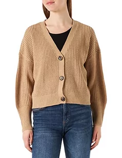 Vero Moda Kobiety Vmlea Ls Noos Kardigan, Nomad, XS - Swetry damskie - miniaturka - grafika 1