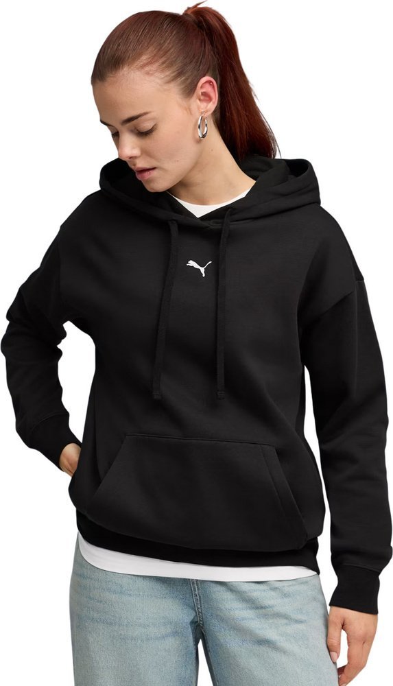 Puma Bluza damska Puma ESS Centered Cat Logo Relaxed Hoodie czarna 692917 01 M
