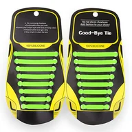 Akcesoria obuwnicze - Elastyczne Sznurowadła Dziecko Zielony - miniaturka - grafika 1