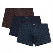 Majtki męskie - BOKSERKI MĘSKIE dopasowane bawełniane 3MH-216 wygodne Atlantic *XL - miniaturka - grafika 1