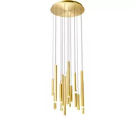Lampy sufitowe - Redo 01-2058 - LED Żyrandol na lince MADISON 16xLED/4W/230V złoty - miniaturka - grafika 1