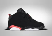 Koszykówka - Nike Air Jordan 6 Retro Ps Black Infrared 2019 - miniaturka - grafika 1