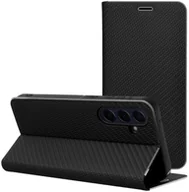 Etui i futerały do telefonów - Kabura LUNA Book Carbon do XIAOMI Redmi 15C czarny - miniaturka - grafika 1