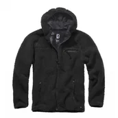 Odzież taktyczna i umundurowanie - Bluza Polarowa BRANDIT Teddyfleece Worker Jacket - Czarna M - miniaturka - grafika 1