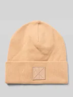 Czapki męskie - Czapka z mieszanki wiskozy z naszywką z logo model ‘Bea’ - miniaturka - grafika 1