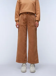 Napapijri Spodnie sztruksowe w kolorze jasnobrązowym - Spodnie damskie - miniaturka - grafika 1