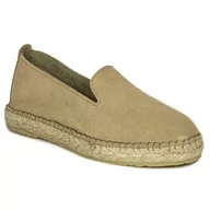 Espadryle damskie - Maciejka Espadryle damskie wsuwane beżowe-38 - miniaturka - grafika 1