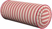 Poduszki dekoracyjne - Poduszka wałek z zakładkami, czerwono białe pasy (1,5cm), Ø20  50 cm, Quadro - miniaturka - grafika 1