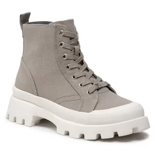 Botki damskie - Trapery STEVE MADDEN - Mt Shasta SM11001838-04004-682 Grey Canvas - grafika 1