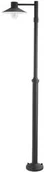 Lampy ogrodowe - Norlys - Lund 1 Zewnętrzna Lampa Parkowa z Mocowaniem w Betonie Czarna Norlys - miniaturka - grafika 1