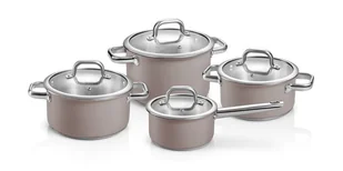 Komplet garnków DELIGHT Taupe, 8 części - Garnki - miniaturka - grafika 1