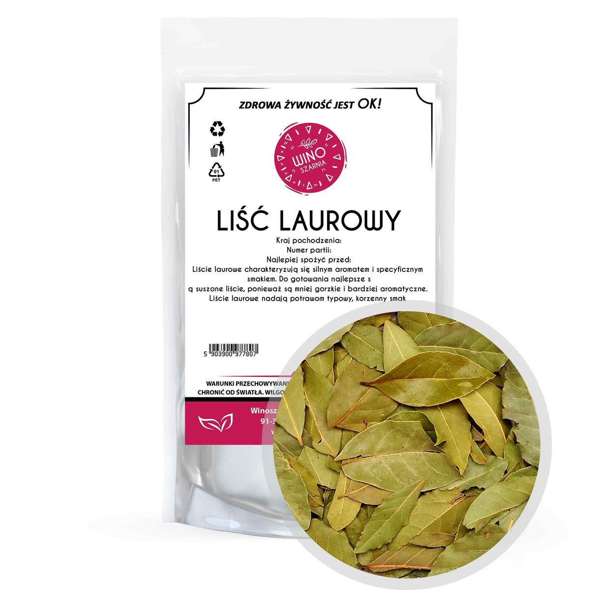 Liść Laurowy Cały - 500g Przyprawa